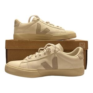 Veja Campo Sz 42 Leather Extra White Neutral Suede Clean Girl EUC with Box